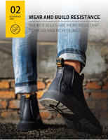 Botas De Trabajo Para Hombre Indestructibles Seguridad Zapatos De Seguridad Con Punta De Acero Antipinchazos Zapatillas De Trabajo Negras Marrones Caqui - details 10