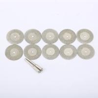 10pcs Disco De Corte Diamante 30mm Mini Sierra Con 2pcs Conector Tornillo De 3mm Para Herramienta Rotativa Dremel Drill Fit - details 5