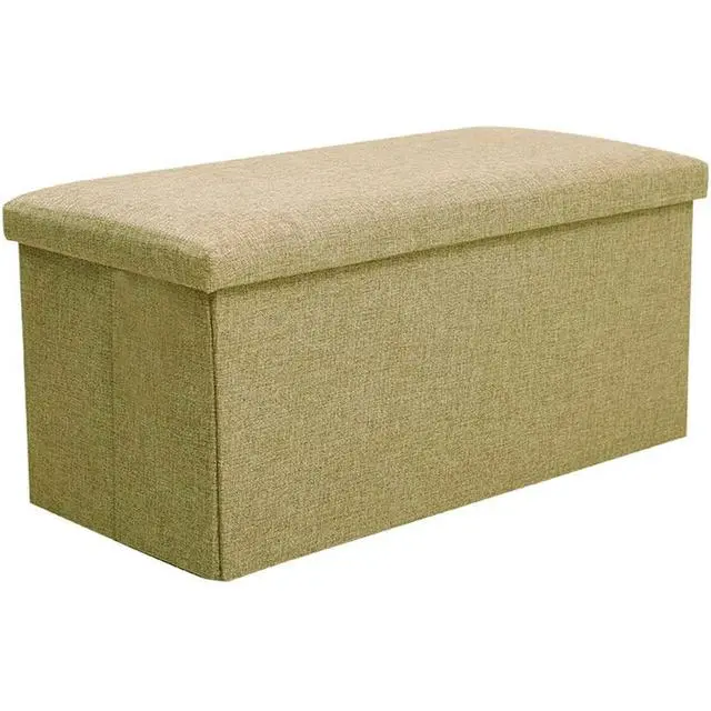 PUFF BAÚL DE ALMACENAJE DE TELA, PUFF DE TELA BAÚL DE ALMACENAJE, BAÚL PUFF DE ALMACENAJE, BAÚL DE ALMACENAJE Y ASIENTO, BAÚL DE ALMACENAJE DESMONTABLE, PUFF BAÚL DE ALMACENAJE DESMONTABLE - 1