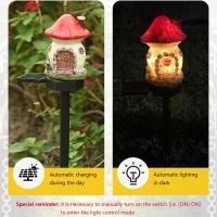 Lámpara De Jardín Solar Para Casa De Hadas Luz LED Impermeable Decoración Exterior Con Diseño Moderno Y Miniatura - details 2