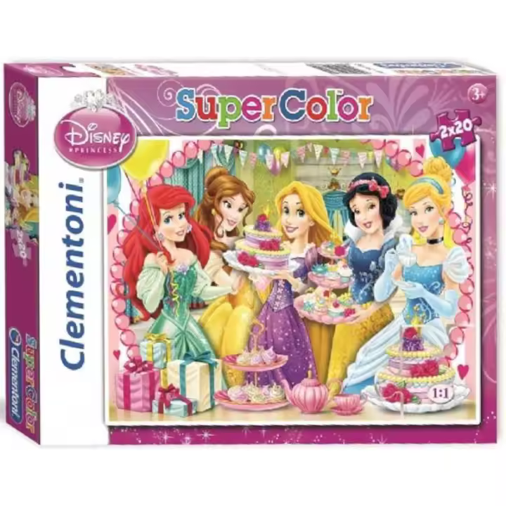 Puzzles 20 Piezas Princesas Disney Fiesta Cumpleaños Disney - 1