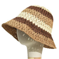 Sombrero De Paja Plegable Para Mujer Protección UV Sombrero De Playa Y Viaje Al Aire Libre Sombrero De Pescador Con Alas Anchas Estilo Panama Gorra De Baño - details 3