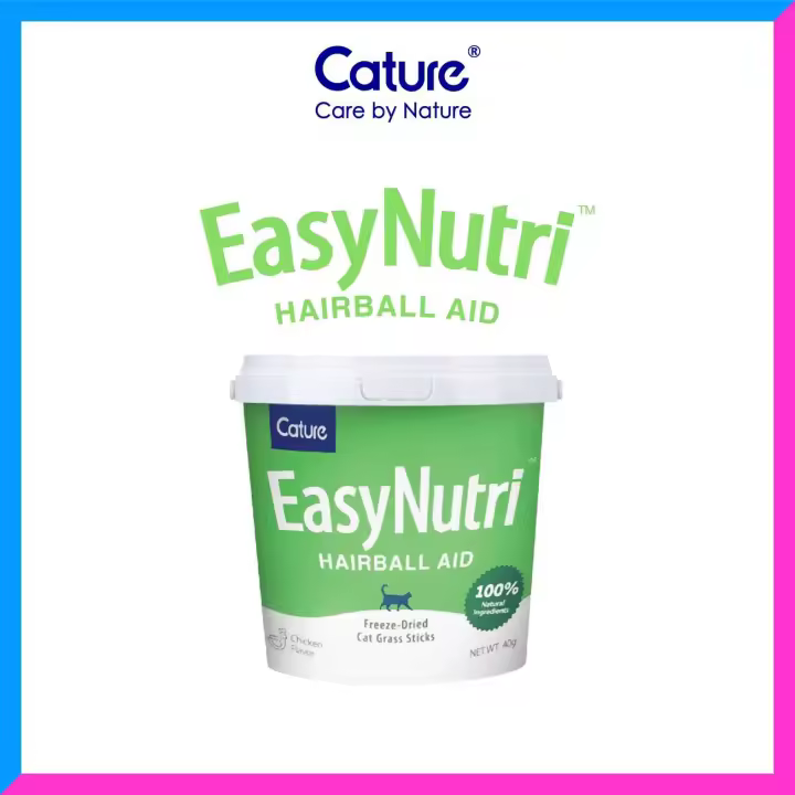 Cature Easy Farm Hierba para gatos liofilizada - Cubo 40 g Easy Nutri Hairball Aid - 1
