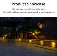 Luces Solares LED Para Escaleras Jardín Patio Camino Pared 1-8 Pack Impermeables RGB Fuente De Luz Solar ABS Modernas - details 8