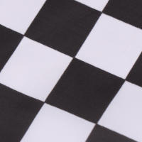 10Pcs Bandera Cuadrada Negra Y Blanca De Alta Calidad Para Carreras Bandera De Automóvil De Polyester Decoración De Deportes - details 0