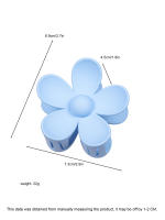 4Pcs Pinzas De Pelo En Forma De Flor Rosa Para Mujer Tenazas De Pelo Fuertes Para Cabello Grueso Y Rizado Estilo 90's - details 9