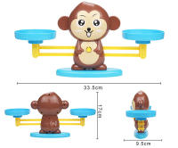 Juguete Educativo Montessori De Matemáticas Mono Digital Escala De Equilibrio Juego De Tablero De Números Para Niños - details 14
