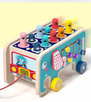 Juguete De Madera Montessori Para Bebés Y Niños Juego Divertido De Adivina Quién Sale Con Elefante Para Desarrollar Habilidades Motoras Y Cognitivas - details 2