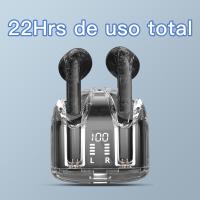 EasySpeed Auriculares Inalámbricos Bluetooth,Auriculares Bluetooth 5.3,42H HiFi Estéreo Auriculares in Ear,Cascos Inalámbricos Bluetooth Carga Rápida USB- C con Pantalla LED,IP7 Impermeable,Control Táctil Negro - details 2