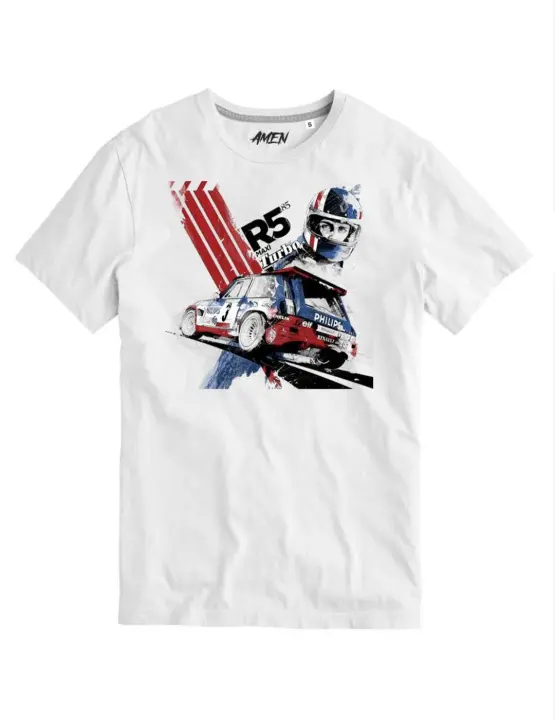 Camiseta A.M.E.N 'R5' Blanco Hombre - 1