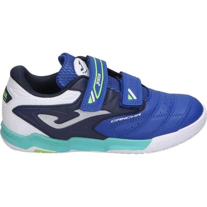 JOMA | Zapatillas de Fútbol Sala Joma Cancha IN para Niño – Deportivas Fútbol Sala con Cierre de Velcro – Zapatilla Sala Azules – Estilo Deportivo – Modelo CAJS2504INV - 1