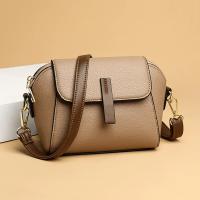 Bolso De Hombro Casual En Cuero PU Para Mujer Color Sólido Bolso Cruzado Con Cierre De Hebilla Y Cremallera - details 5