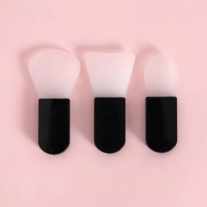3Pc Cepillos De Máscara Facial De Silicona Suave Para Cuidado De La Piel Portátiles Reutilizables Herramientas De Belleza Para Crema De Rostro Y Arcilla - 1