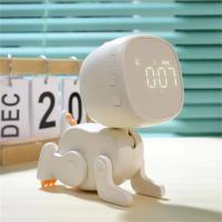 Mov-Reloj despertador para niños, Reloj de entrenamiento para dormir para niños con Luces Nocturna, Reloj despertador recargable con música, Reloj digital de Dinosaur para niños y niños (Green) - details 1