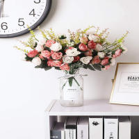 Rosa De Seda Artificial 1PC Para Arreglo Floral En Vaso Decoración De Navidad Boda Año Nuevo Scrapbooking Bouquet De Casa - details 8
