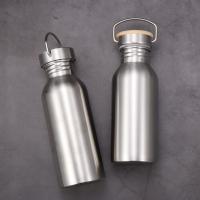 Botella De Agua Para Bicicleta De Acero Inoxidable 350ml/500ml/600ml/750ml Aislada Al Vacío Para Deportes Y Fitness Estilo Clásico Reutilizable - details 7