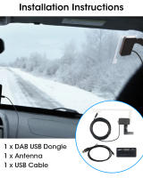 Receptor DAB+ Con Antena Y Adaptador USB Para Estéreo De Coche JMCQ Receptor GPS Para Coche Con Mejora De Señal - details 6