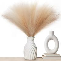 15pcs Arreglo De Pampas De Juncos Artificiales Para Decoración De Hogar Y Bodas Flores Silken Para Vaso Decoración De Dormitorio Y Fiesta DIY - details 3