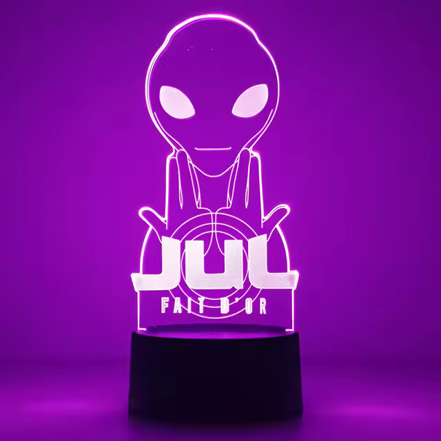 Lámpara De Mesa Colorida Anime 3D Julien Mari Para Decoración De Habitación Infantil Y Escritorio De Oficina Regalo Rapper Jul - 1