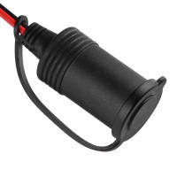 Conector De Enchufe De Coche DC 12V 24V Adaptador De Enchufe De Cigarrillo Para Camiones Y Motocicletas Con Cable Y Fusible De 10A - details 10