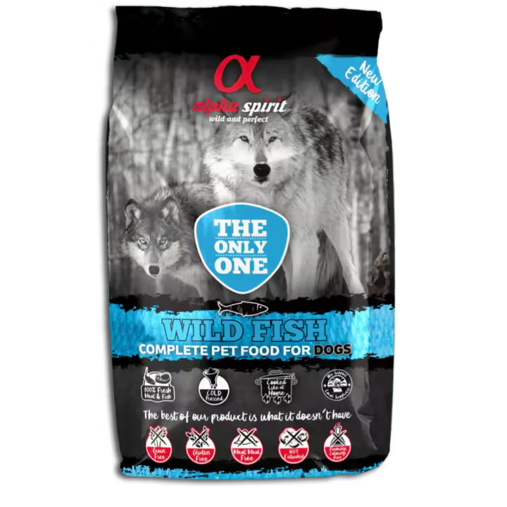 Pienso Seco Alpha Spirit The Only One Wild Fish 3 Kg - Natural, Sin Gluten y Sin Cereales - 1