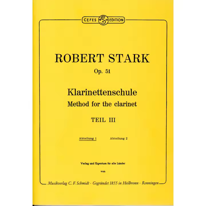 STARK R.-Estudios de Virtuosismo (24) Op.51 Vol.3 Parte 1 para Clarinete - 1