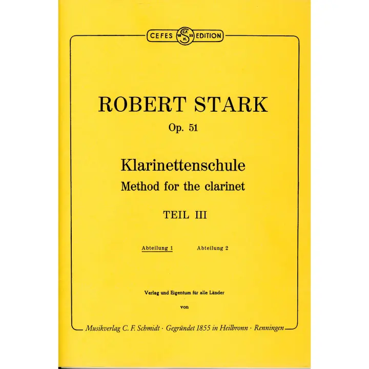 STARK R.-Estudios de Virtuosismo (24) Op.51 Vol.3 Parte 1 para Clarinete - 1
