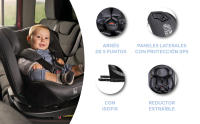 MS BabyWorld CORFÚ | Silla de coche I-Size Grupo 0/1/2/3, 40-150cm | Isofix y Top Tether Desde nacimiento hasta los 12 años–0–36kg | A contramarcha hasta los 18kg | Giratoria 360º Universal - details 5