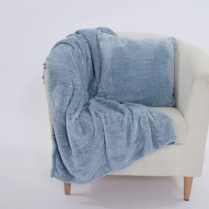 10XDIEZ Plaid coralina oslo   - Suave y acogedor, ideal para añadir calidez y estilo a tu sofá o cama - 1