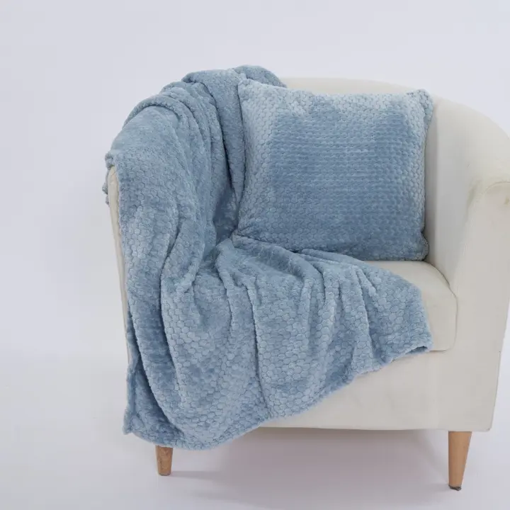 10XDIEZ Plaid coralina oslo   - Suave y acogedor, ideal para añadir calidez y estilo a tu sofá o cama - 1