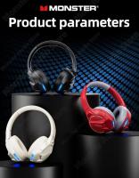 Auriculares Inalámbricos Monster XKH03 HD Llamadas De Longitud De Rango Deportivos Bluetooth 5.3 Gaming Con Microfone Auriculares Estéreo Plegables Para Música Y Videojuegos - details 14
