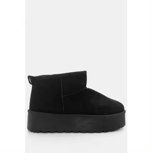 Teovel Bota Australiana Caña Baja - Referencia DF918 Negro - Interior Forro Pelo - Altura Suela 4cm - Nueva Colección 24 - - 1