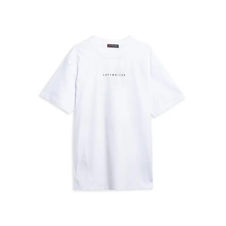 Camiseta Area Zero Blanca Gtr Copywritter Oversized Tee - 1