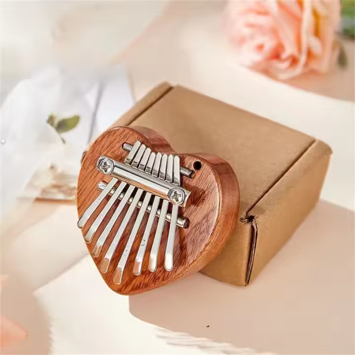 Miwayer Kalimba De 8 Teclas Instrumento Musical Mini Teclado De Uso Manual Madera Acrílico Portátil Regalo De Navidad - 1