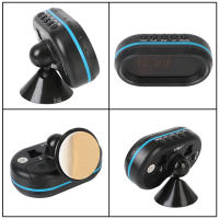 Reloj Digital Para Coche 12V/24V Con Voltímetro Y Termómetro LCD De 3 En 1 Accesorio Interior Con Luz Nocturna Y Advertencia De Frío - details 2