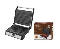 SPARK - Parrilla Eléctrica Grande 2000w Placa Grill 29*24 cms, Apertura 180º Doble Superficie para Cocinar, Control Temperatura, Bandeja Goteo Grasa, Barbacoa en casa, Sin Fuego, Asa Tacto Frío, Verduras, Plancha - details 0