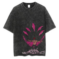 Camiseta De Anime Harajuku Verano 100% Algodón Manga Corta Sobredimensionada Vintage Streetwear Para Hombres - details 1