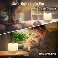 Lámpara Nocturna LED Táctil Portátil Para Bebés Y Adultos Ayuda Al Sueño Recargable Por USB Luz De Maternidad Rectangular - details 4