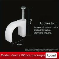 100Pcs Amarras De Cable Con Tornillos De Acero Y Cordones De Nylon 6/10mm Herramienta Eléctrica Para El Hogar - details 8