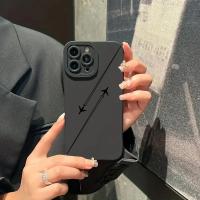 Funda De Teléfono De Alta Calidad Con Patrón De Avión Para iPhone 15 pro Max 14 13 12 11 XS XR X 7 8 plus SE 2020 Mini Resistente a Los Golpes Suave Con Bumper - details 4