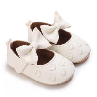Zapatos De Bebé Para Niñas Serie Blanca PU Cuero Suela Suave Antideslizante Cordón Zapatos De Princesa Para Recién Nacidos - details 21