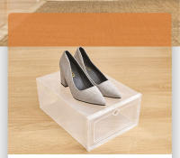 SOMY Organizador de Zapatos de Plástico Transparente Engrosado Caja de Almacenamiento Plegable de 6pcs - details 8