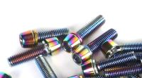 6pcs Tornillos Y Juntas Para Manillar De Bicicleta MTB Y Carretera TANKE M5 * 18 15mm Arco De Botella Arco De Agua Arco De Bebida Color Arco Iris - details 8