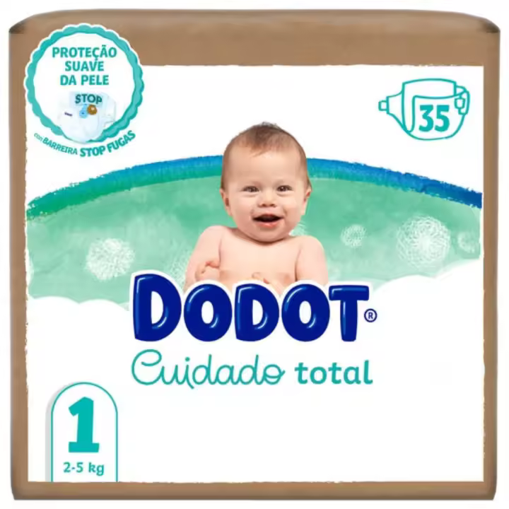 20% DTO. EXTRA DODOT Cuidado Total Pañales Talla 1 35 unidades ✅ Entrega 24/72h - 1