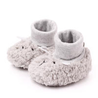 Zapatillas De Otoño-Invierno Para Bebés Con Diseño De Oso Y Oveja Niños Y Niñas Calf Sintética Antideslizante Cómodo Para 0-18 Meses - details 12