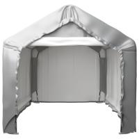 vidaXL Carpa de almacenamiento acero galvanizado gris 180x180 cm - details 1