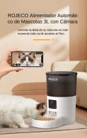 ROJECO Dispensador Inteligente De Alimentos Para Gatos 3L Automático Recargable WIFI Control Remoto Para Mascotas Perros Y Gatos - details 0