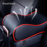 Almohadilla De Reposabrazos De Coche De Cuero Con Almacenamiento Y Bolsillo Espuma De Memoria Gruesa Consola Central Protección - details 2