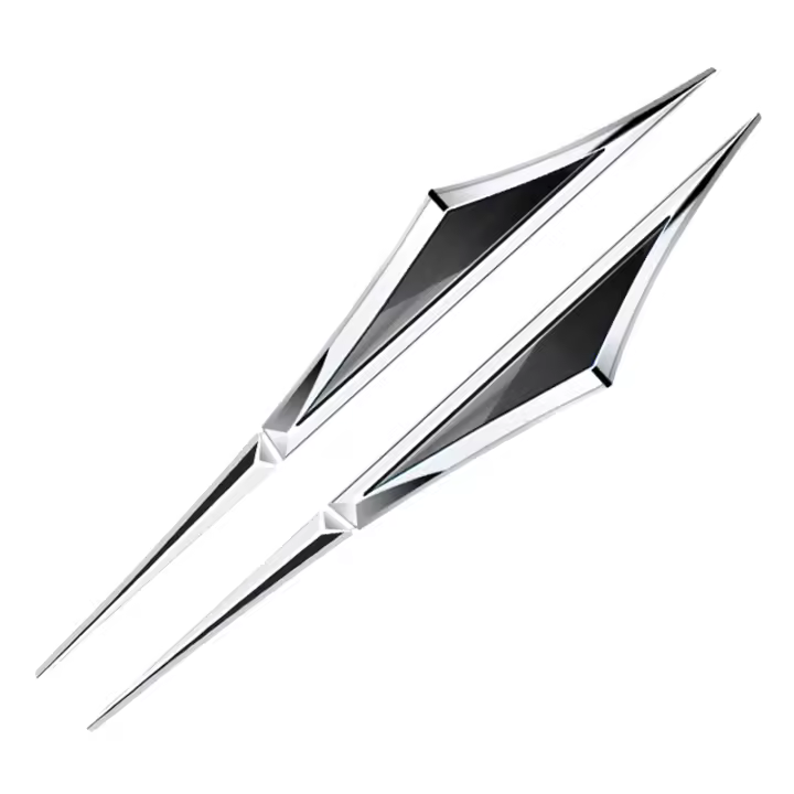 2pcs Pegatinas De Coche De Aleación Para Accesorios De Toyota YARiS Supra Corolla Prius Harrier Camry Tacoma Venza RAV4 Decoración De Panel Lateral Del Coche - 1