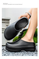 Zapatos De Cocina Para Hombres Antideslizantes Impermeables Resistente Al Aceite Antigolpes Suave Para Estar Parados Y Caminar - details 15